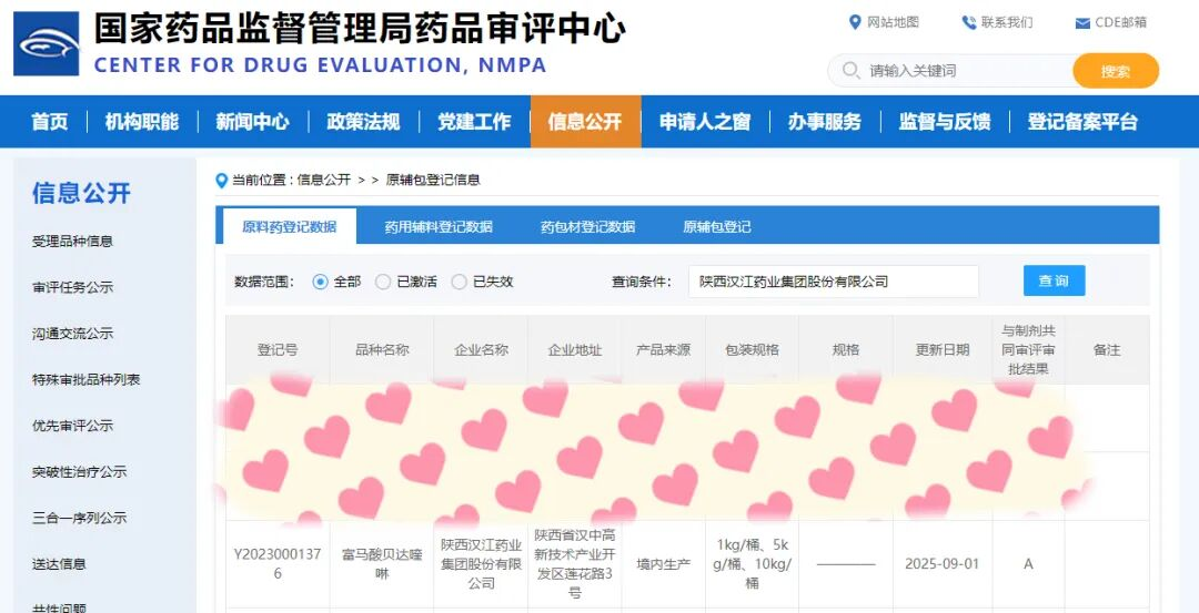 富馬酸貝達喹啉原料藥獲國家藥監(jiān)局批準上市！